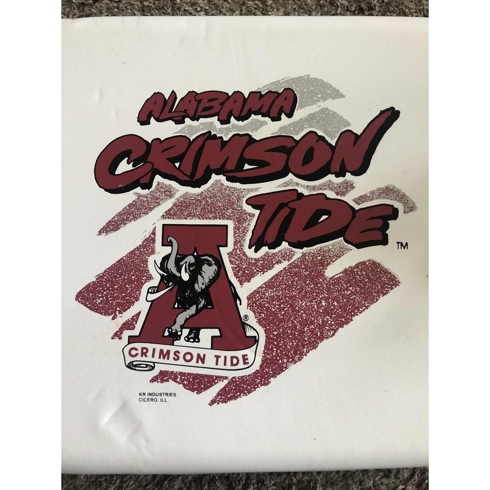 Vintage University of Alabama Crimson Tide Football Stadium Seat Cushion EUC